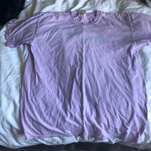 purple seaside shirt